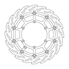 Moto-Master Bremsscheibe 320mm FLAME Supermoto Stahl/Alu KTM Husaberg Husqvarna