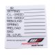 WP Suspension Gabel Aufkleber Daten Settings...