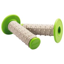 MX Enduro Griffe Set Rebound Tech Dual Compound grün/grau