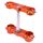 X-Trig Gabelbrücke ROCS TECH KTM SX/SXF XC/EXC orange 20mm Versatz