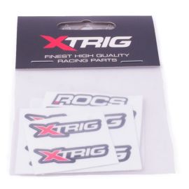 X-Trig Gabelbrücken Aufkleber ROCS TECH Set