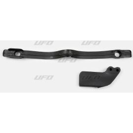 UFO KTM Kettenführung und Schwingenschleifer Set schwarz SX SX-F EXC EXC-F 1997-2007