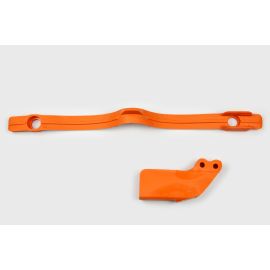 UFO KTM Kettenführung und Schwingenschleifer Set orange SX SX-F EXC EXC-F 1997-2007