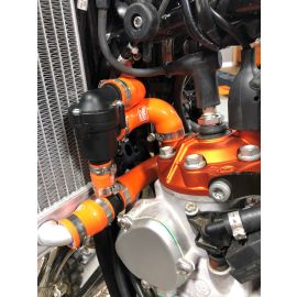 SAMCO Kühlerschlauch Set KTM SX-F 250 2019-2021 orange 4-teilig OEM mit Schellen
