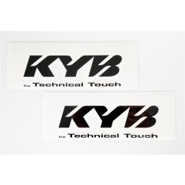 Kayaba Gabel Aufkleber KYB Racing Suspension TT 24x8,5cm transparent schwarz