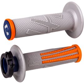 ODI EMIG PRO V2 Lock-On Griffe MX Enduro Motocross Grau Orange mit Gasgriffhülse