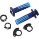ODI EMIG PRO V2 Lock-On Griffe MX Enduro Navy Hellblau mit Gasgriffhülse