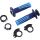 ODI EMIG PRO V2 Lock-On Griffe MX Enduro Navy Hellblau mit Gasgriffhülse