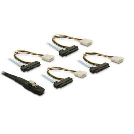MiniSAS Kabel SFF8086-SFF8482 4x + 4x Stromanschluss 5,25 Zoll 0,5m