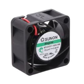 Sunon Lüfter 40x40x20mm MF40202V1-A99 DC 24V 7000 U/min 26dBA Vapolager 2 Litzen