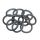 Stoßdämpfer X-Ring Quadring für Dichtkopf 16mm Kolbenstange 1 Stück 15,54x2,62mm