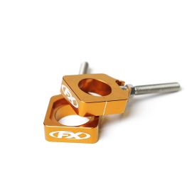 KTM Achsblöcke mit Einstellschraube Lollipop orange SX/SX-F 08-12 EXC/EXC-F 08-21