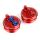 ZETA Racing Kayaba PSF2 Druckstufen Einsteller Deckel komplett rot CRF450R 15-16