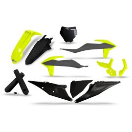 UFO Plastikkit Verkleidungssatz Plastik Satz KTM SX SX-F 19-21 Neon Gelb schwarz