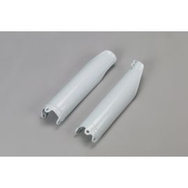 UFO Plastik Gabelschützer für Honda CRF250 2014-2018 CRF450 2009-2018 weiss