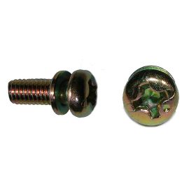 Mikuni Keihin Vergaser Schraube M3x10 brüniert mit Federring 1 Stück