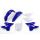 UFO Plastik Kit Verkleidungssatz für Yamaha YZ125 YZ250 2015-2021 blau weiss