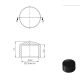 Abdeckkappe für Zylinderkopf und Sechskant Schrauben und Muttern M5 schwarz Silikon 4 Stück