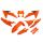 UFO Plastikkit Verkleidungssatz für KTM EXC EXC-F 2024-2025 Full Kit orange