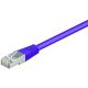 Netzwerkkabel Patchkabel CAT5e SF/UTP RJ45 violett 1,00m