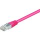 Netzwerkkabel Patchkabel CAT5e SF/UTP RJ45 magenta 30,00m