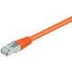Netzwerkkabel Patchkabel CAT5e SF/UTP RJ45 orange 10,00m