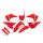 UFO Plastikkit Verkleidungssatz für Honda CRF450R CRF250R 2025 rot