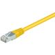 Netzwerkkabel Patchkabel CAT5e SF/UTP RJ45 gelb 0,50m