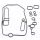 Keihin FCR MX Vergaser Dichtsatz für Mid Body Gehäuse Mitteldichtung #8
