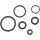 O-Ring Set für Harley Davidson Delphi EFI Kraftstoffleitung Einspritzer