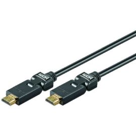 HDMI Kabel mit abwinkelbaren Steckern 180° vergoldet 5,00m