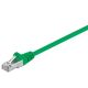 Netzwerkkabel Patchkabel CAT5e SF/UTP RJ45 grün 1,00m