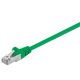 Netzwerkkabel Patchkabel CAT5e SF/UTP RJ45 grün 50,00m