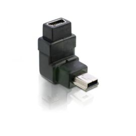 Mini USB Adapter 5pin 90 Grad abgewinkelt Stecker Buchse 5pins belegt