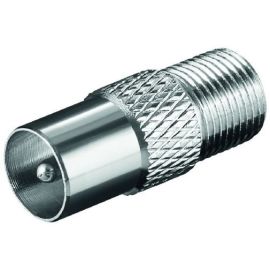 F-Steckverbinder F-Buchse auf Koaxial Stecker 9,5mm hochwertige Kupferausführung