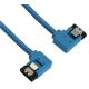 SATA Kabel rund abgewinkelt rechts und links blau mit...