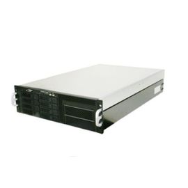 TST 3HE ESR308 Server Gehäuse redundantes Netzteil Backplane und 8 HDD Einschübe 650 Watt