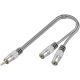 Premium Klinken Y Adapter Kabel Klinken Stecker 3,5mm auf...
