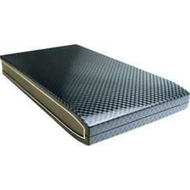 Stylisches Externes 6,4cm (2,5 Zoll) SATA Festplatten Gehäuse USB 2.0 Carbon