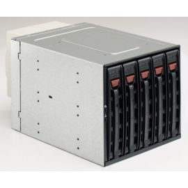 Supermicro Storage Kit SATAII SAS CSE-M35T-1B schwarz für 5 Festplatten in 3x 13,3cm (5,25") Einschub
