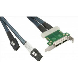 Supermicro SAS Dual Slotblech Adapter Low Profil mit Kabel 68/76cm SFF8087-SFF8088 CBL-0168L-LP