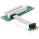 Ably Riser Karte PCI 32bit auf PCI-Express x1 Flex 9cm...