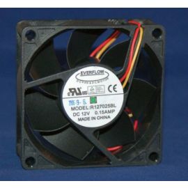 Everflow Lüfter 70x70x25mm R127025BL DC 12V 3600 U/min 34dBA Kugellager 3-pin