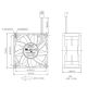 Everflow Lüfter 70x70x38mm R127038BU DC 12V 6800 U/min 51dBA Kugellager 3-pin