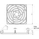 Lüftergitter 92x92 mm 92mm Lüfter Gitter...