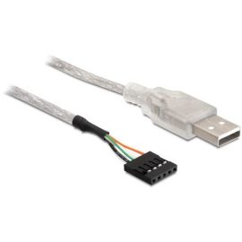 USB Kabel A Stecker auf USB Pfostenstecker 5pin 0,7m
