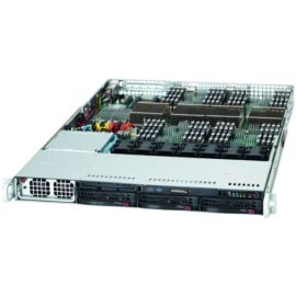 Supermicro 1HE Server Gehäuse SC818TQ-1400LPB 1400 Watt redundantes Netzteil 80+ GOLD 3x Hot-Swap HDD