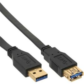 USB Flachband Verlängerungskabel A Stecker auf A Kupplung 5,0m USB 2.0