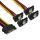 SATA S-ATA Strom Adapter Kabel 4x SATA Stecker mit Sicherheitslasche