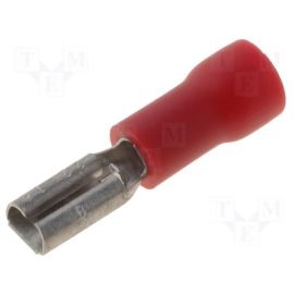 Steckverbinder flach crimp Flachsteckhülsen isoliert rot 2,8x0,8mm für Leitung 0,5-1mm² 100 Stück